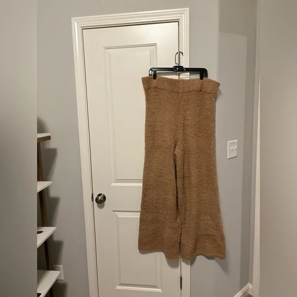SKIMS Cozy Knit Wide Leg Pants camel NWT